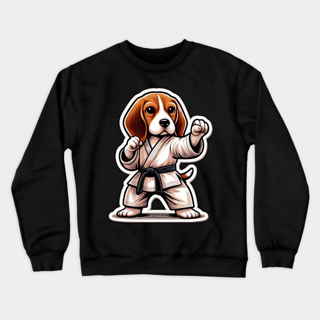 Beagle karate Crewneck Sweatshirt by k9-tee